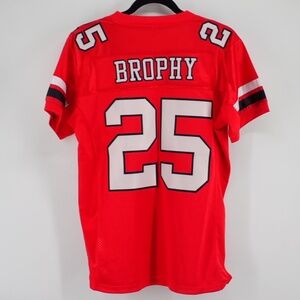 Brophy Davidson Team Men's Red Size Medium Football Jersey # 25 Short Sleeve